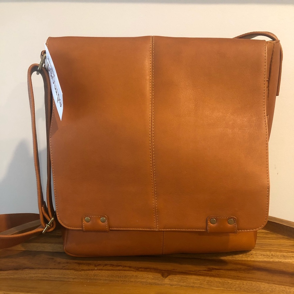 Brand New Leather Tan Bag